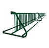 36 Space 20 Ft. W Style Grid Bike Rack - Forest Green