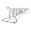 36 Space 20 Ft. W Style Grid Bike Rack - White