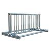 8 Space 5 Ft. J Style Grid Bike Rack - Galvanized