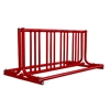 8 Space 5 Ft. J Style Grid Bike Rack - Red