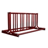 8 Space 5 Ft. J Style Grid Bike Rack - Burgundy