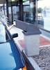 24 Gallon Plastic Trash Receptacle with Drive-Thru Top, 61 Lbs.