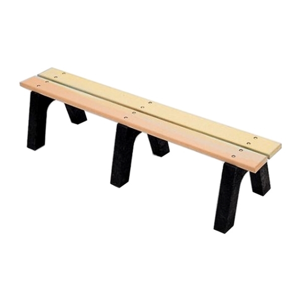 8 Ft. Recycled Plastic Backless Bench - Picnic Furniture