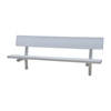 Stationary Aluminum Bench with Galvanized Steel Frame - 6 or 8 Ft.