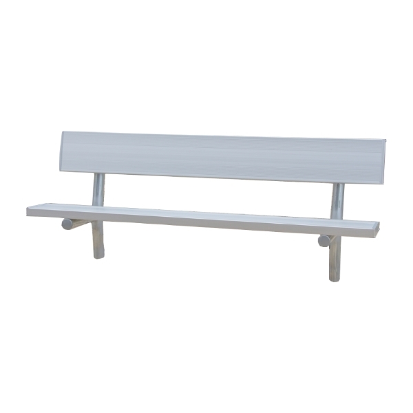 Stationary Aluminum Bench with Galvanized Steel Frame - 6 or 8 Ft.