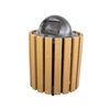 Frame Only Trash Receptacle 32 Gallon, In-ground Mount