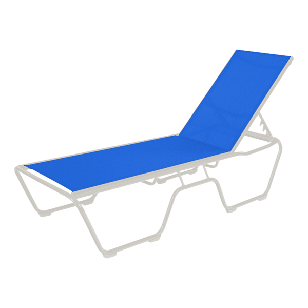 	St. Maarten Sling Chaise Lounge with Powder Coated Aluminum Frame