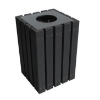 22 Gallon Economizer Recycled Plastic Square Trash Can