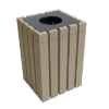 22 Gallon Economizer Recycled Plastic Square Trash Can