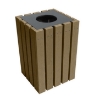 22 Gallon Economizer Recycled Plastic Square Trash Can