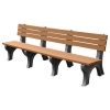 Deluxe Recycled Plastic Bench with Back
