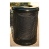 Elite Series 32 Gallon Thermoplastic Polyethylene Coated Trash Can with Top and Liner