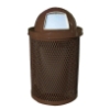 	Elite Series 32 Gallon Thermoplastic Polyethylene Coated Trash Can with Top and Liner