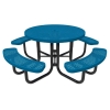 Elite Series 46" Round Thermoplastic Polyethylene Picnic Table