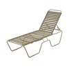 St. Maarten Chaise Lounge Vinyl Straps with Aluminum Frame