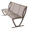 Zion Steel Bench with Back - 6 Ft.