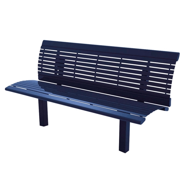 Arches Steel Bench with Back - 6 Ft.