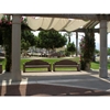 7 Ft. Memorial Concrete Bench Concrete with Custom Logo Option