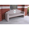 7 Ft. Memorial Concrete Bench Concrete with Custom Logo Option