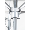 6.5 Foot Square Aluminum Market Umbrella with Marine Grade Fabric