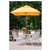6.5 Ft Square Crank Lift Fiberglass Market Umbrella