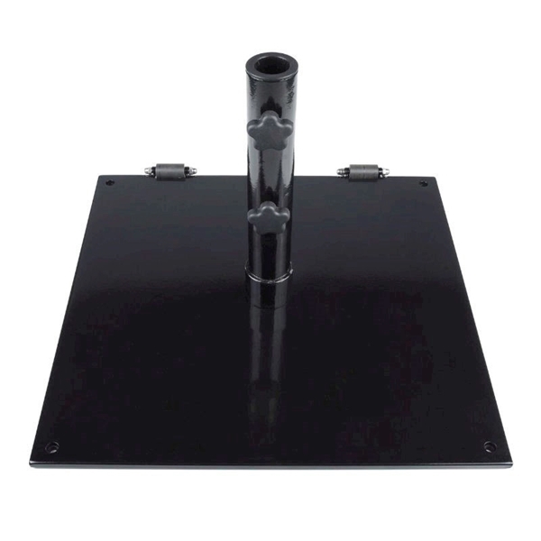 Powder Coated Steel Plate 75lb. Umbrella Base with Wheels