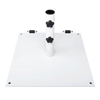Powder Coated Steel Plate 75lb. Umbrella Base with Wheels