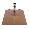 Powder Coated Steel Plate 75lb. Umbrella Base with Wheels
