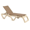 Jamaica Beach Plastic Resin Sling Chaise Lounge