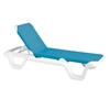 Marina Plastic Resin Sling Stack-able Chaise Lounge