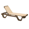 Marina Plastic Resin Sling Stack-able Chaise Lounge
