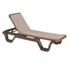 Marina Plastic Resin Sling Stack-able Chaise Lounge