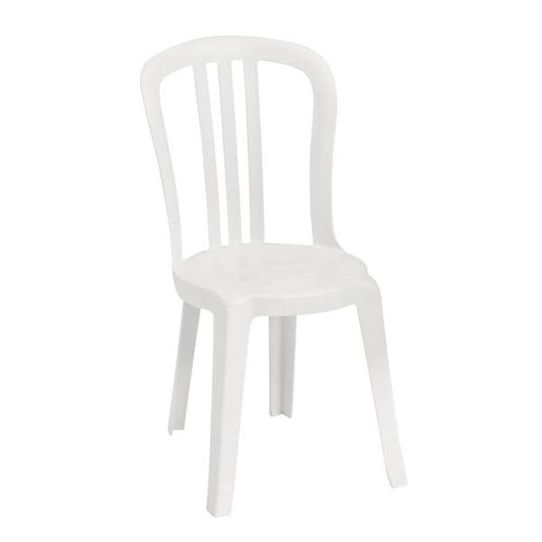Miami Bistro Plastic Resin Stacking Side Chair