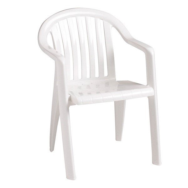 Miami Lowback Plastic Resin Stacking Armchair