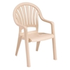 Pacific Fan Back Plastic Resin Stacking Armchair