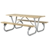 Rectangular Wooden Picnic Tables 6 foot