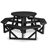 36” Round Recycled Plastic Picnic Table