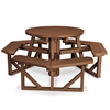 36” Round Recycled Plastic Picnic Table