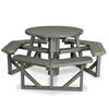 36” Round Recycled Plastic Picnic Table