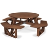 53” Round Recycled Plastic Picnic Table