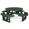 53” Round Recycled Plastic Picnic Table