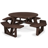 53” Round Recycled Plastic Picnic Table