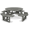 53” Round Recycled Plastic Picnic Table