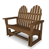 Polywood Adirondack Recycled Plastic 48 In. Glider Bench