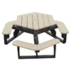 Hexagonal Recycled Plastic Picnic Table