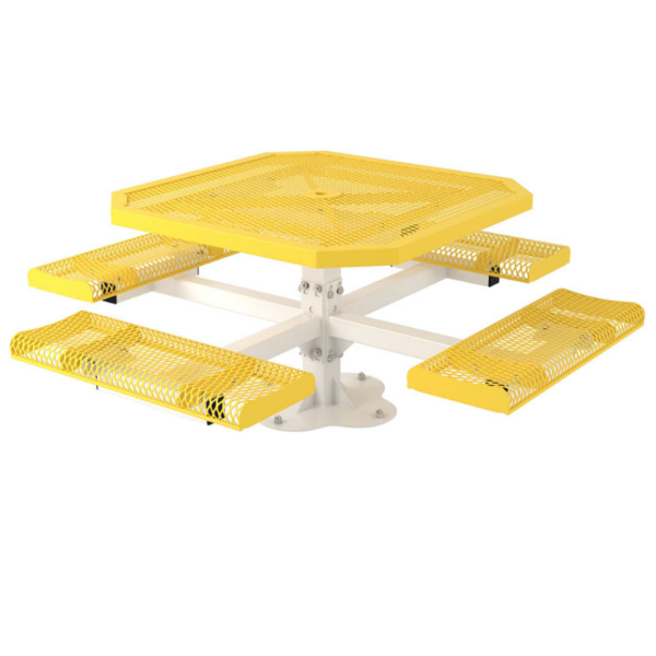 Picnic Table Octagon 46" Attached Seats