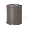 Zion 32 Gallon Powder Coated Steel Trash Receptacle