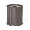 Zion 32 Gallon Powder Coated Steel Trash Receptacle