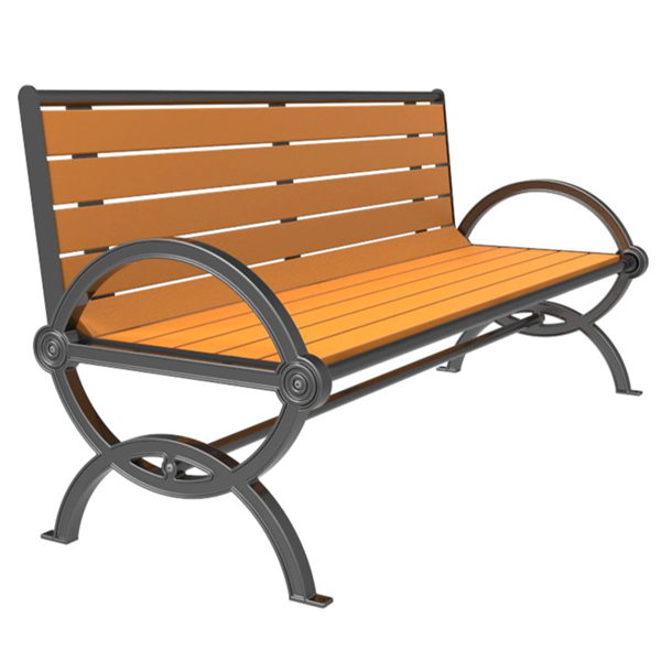 Gateway Recycled Plastic Bench with Back