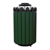 Cascades 32 Gallon Recycled Plastic Trash Receptacle